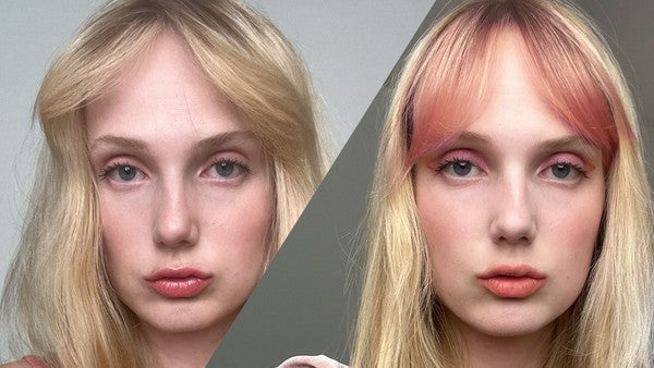 How To: Retro Rose Gold Curtain Bangs – Overtone Color