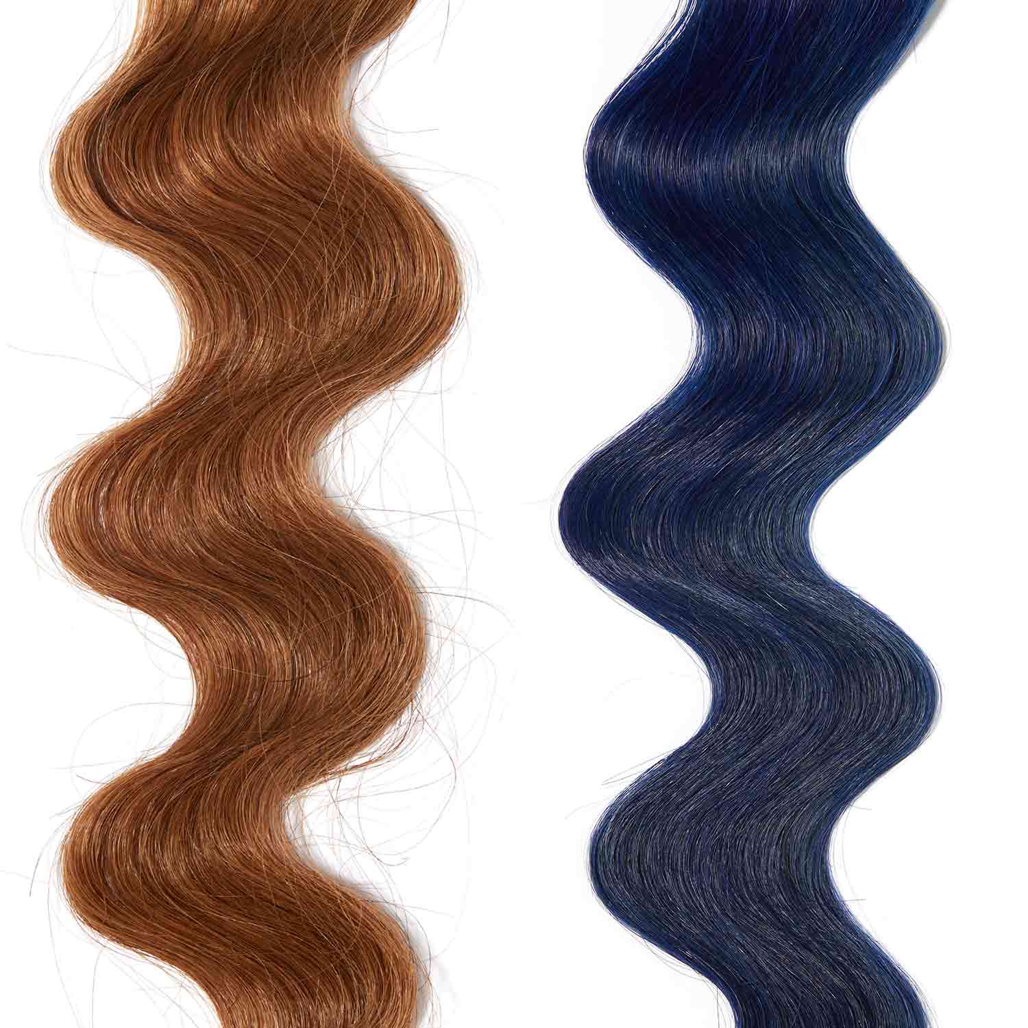 deep blue hair color for brown on red hair