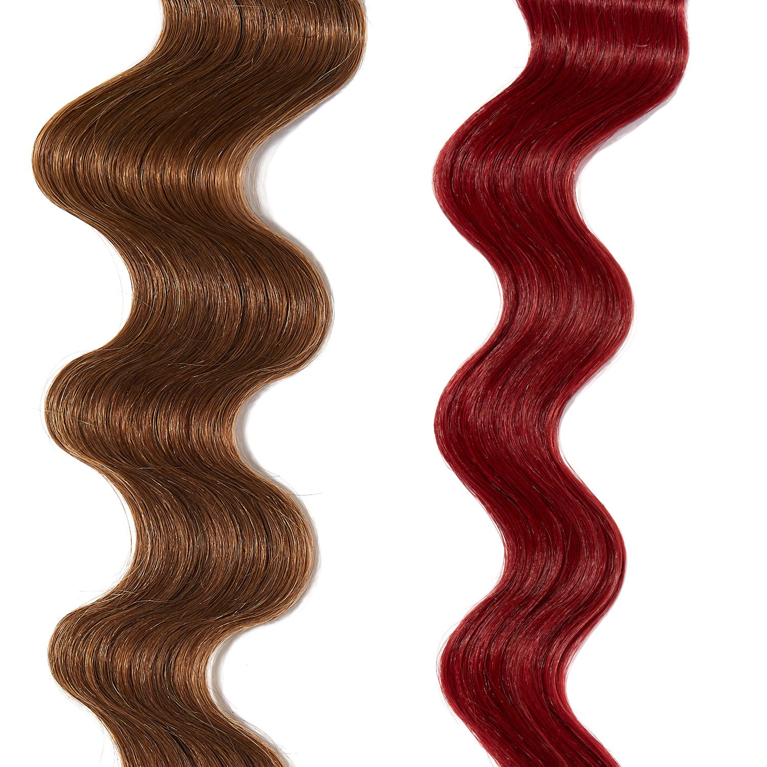 deep red hair color on light brown hair