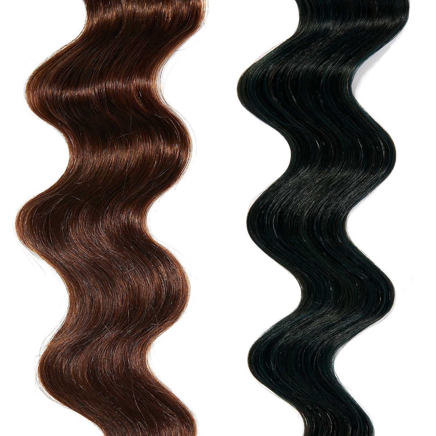 teal hair color on medium brown hair