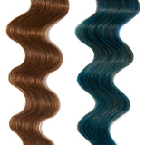 teal hair color on light brown hair