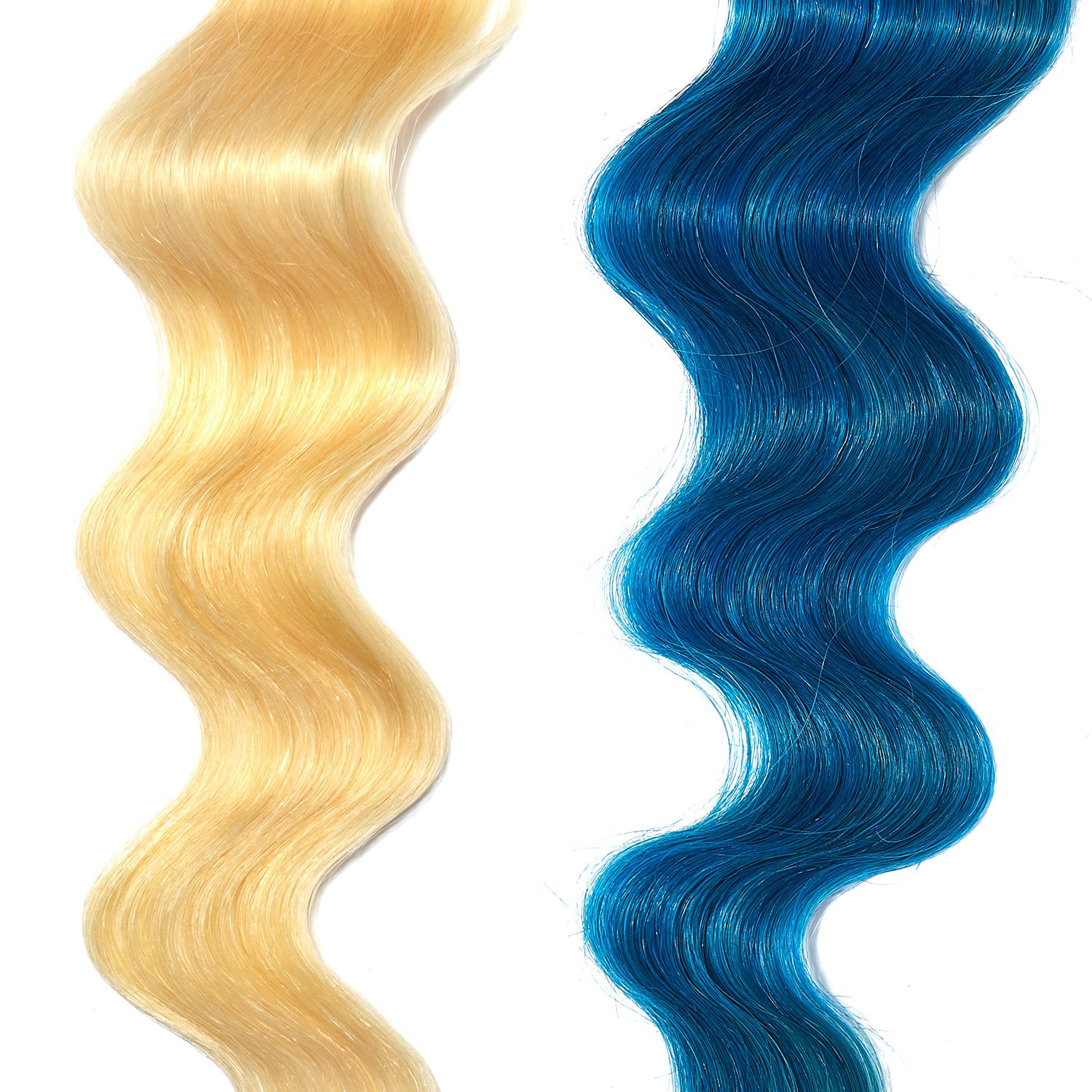 teal hair color on platinum blonde hair