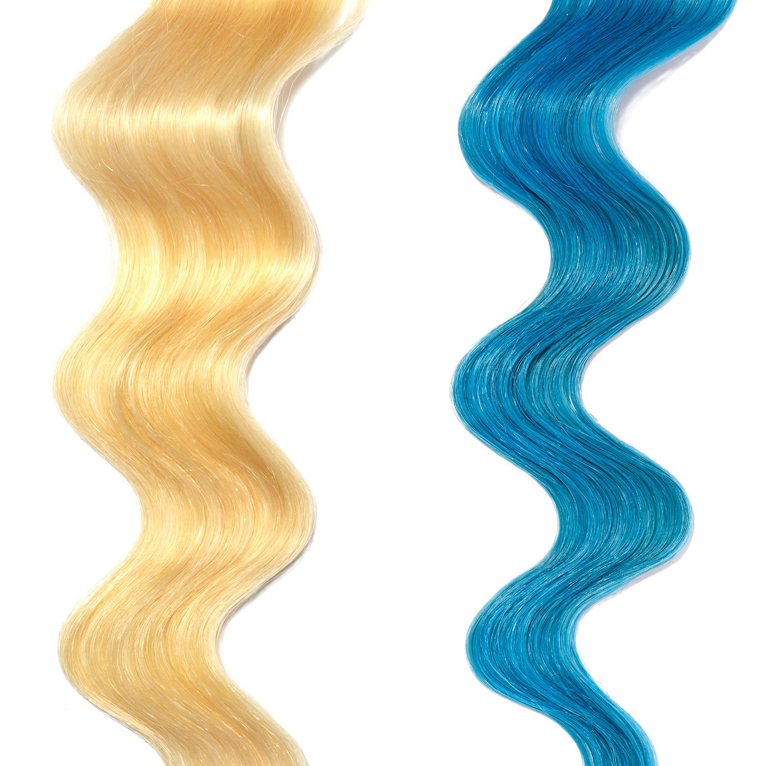 turquoise hair color on platinum blonde hair