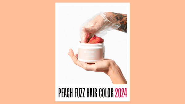 Rose Fuzz Color How-To: Peach Fuzz Hair Color Using Rose Gold – Overtone Color