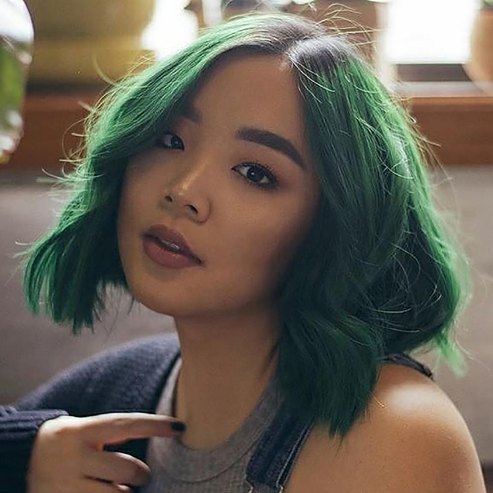 Green + Yellow Hair Color