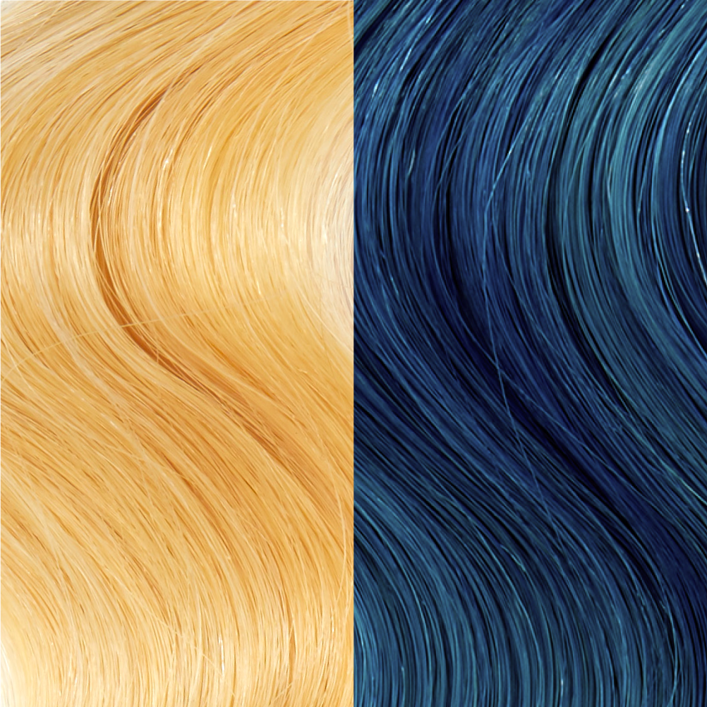 smokey blue hair color