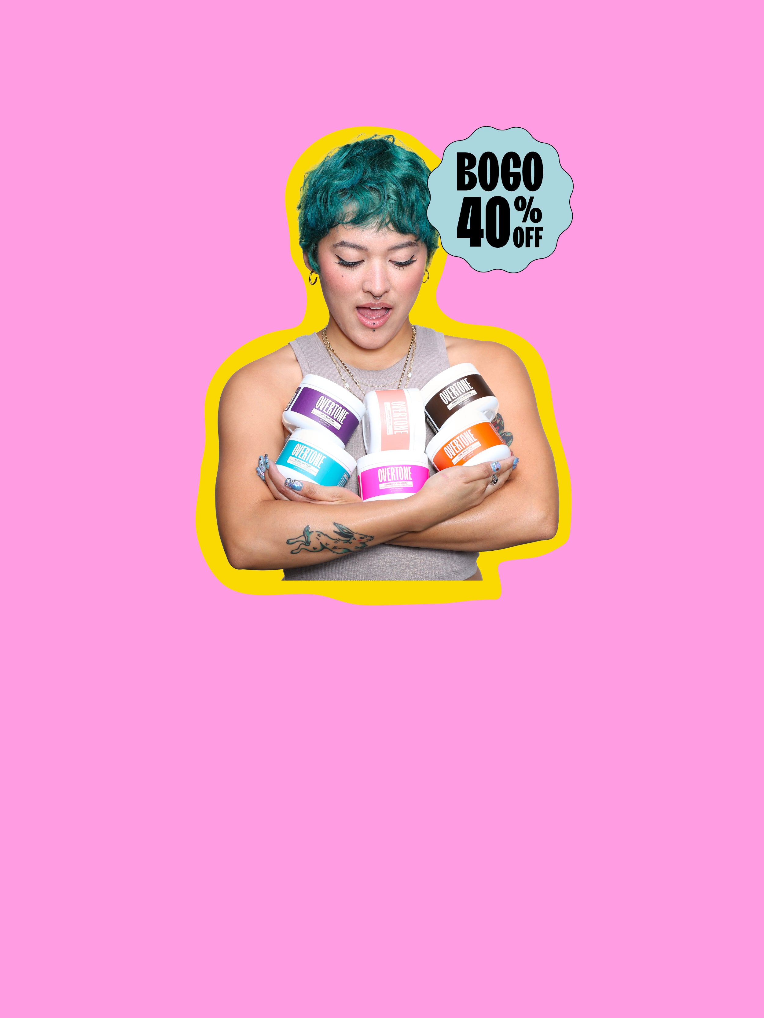 BOGO 40% Off All <br>
Color Depositing Treatment Masks