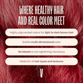 Pink for Brown Hair Healthy Color Duo