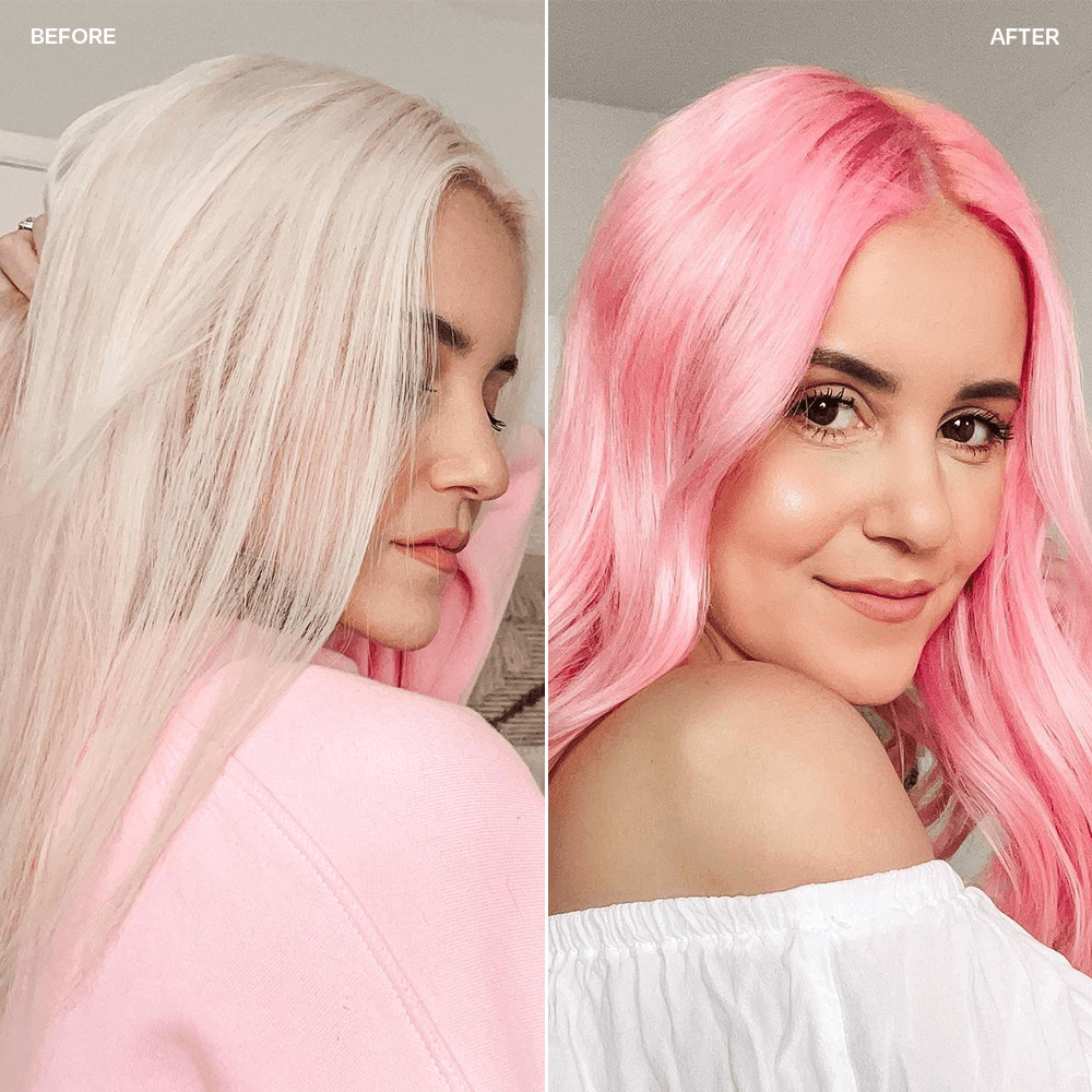 Pastel Pink Hair Coloring Conditioner | oVertone Haircare