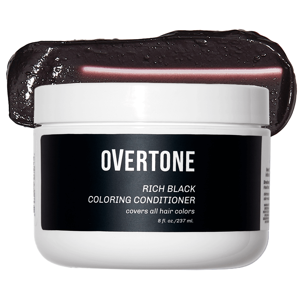 Rich Black Hair Color | oVertone Haircare