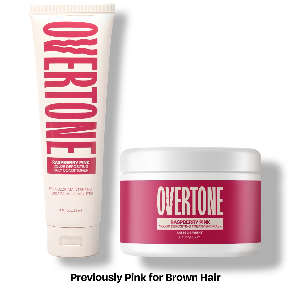 Soft Raspberry Pink Raspberry Pink Healthy Color Duo | Semi-Permanent Hair Color by ...