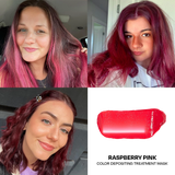 Raspberry Pink Hair Color Depositing Treatment Mask