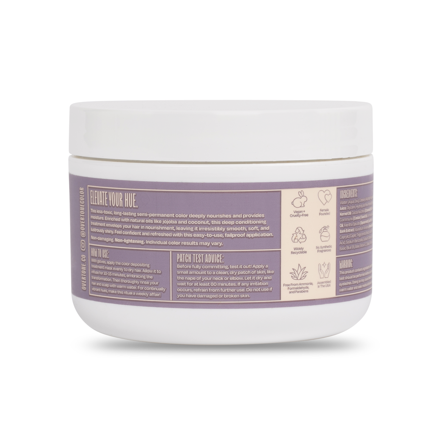 Smoky Lavender Color Depositing Treatment Mask