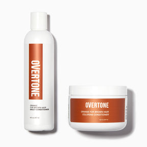 oVertone Orange For Brown Hair Coloring Conditioner and Daily Conditioner