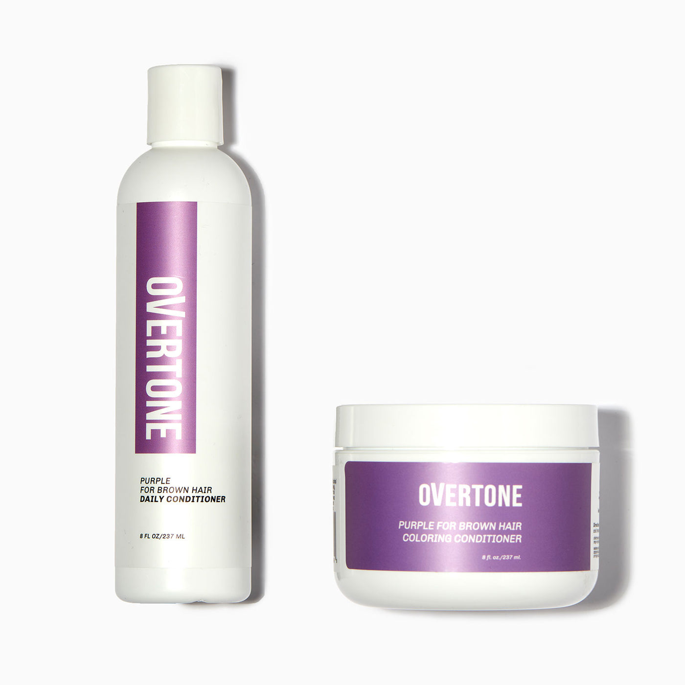 oVertone Purple for Brown Hair Coloring Conditioner and Daily Conditioner 