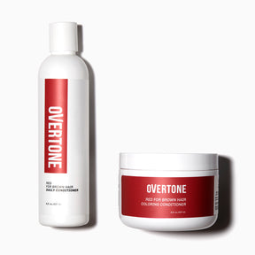oVertone Red for Brown Coloring Conditioner and Daily Conditioner