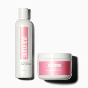 oVertone Pastel Pink Coloring Conditioner and Daily Conditioner 