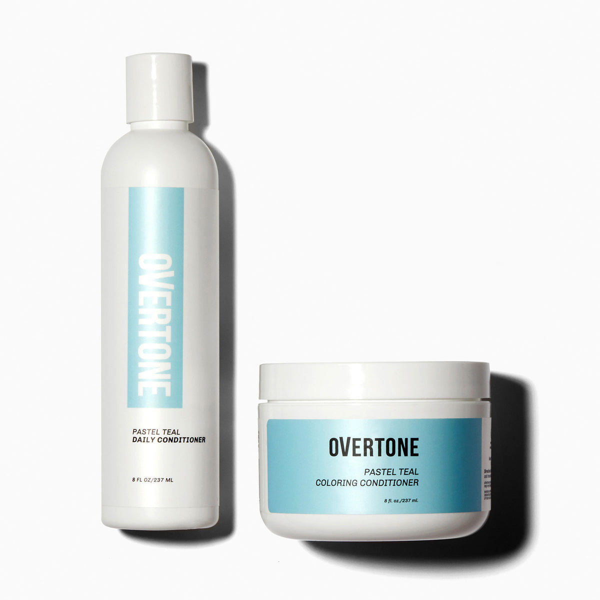 oVertone Pastel Teal Coloring Conditioner and Daily Conditioner