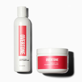 oVertone Vibrant Pink Coloring Conditioner and Daily Condtioner 
