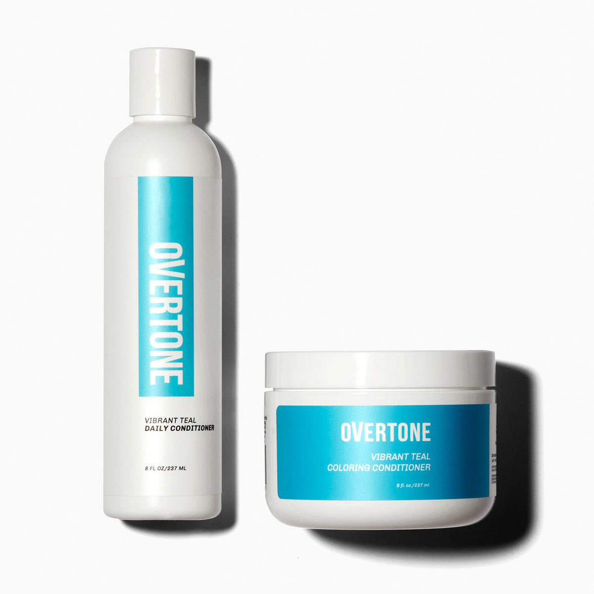 oVertone Vibrant Teal Coloring Conditioner and Daily Conditioner