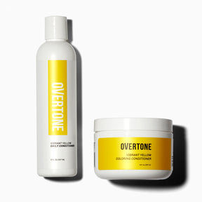 oVertone Vibrant Yellow Coloring Conditioner and Daily Conditioner