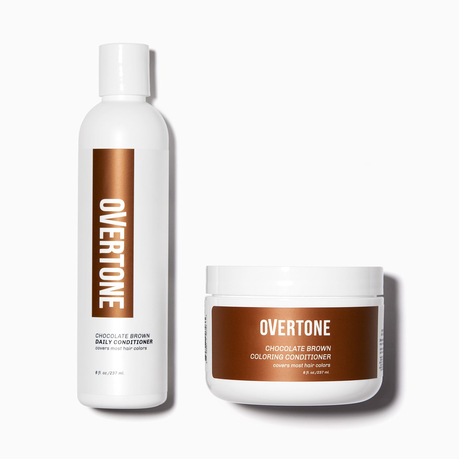 oVertone Chocolate Brown Coloring Conditioner and Daily Conditioner