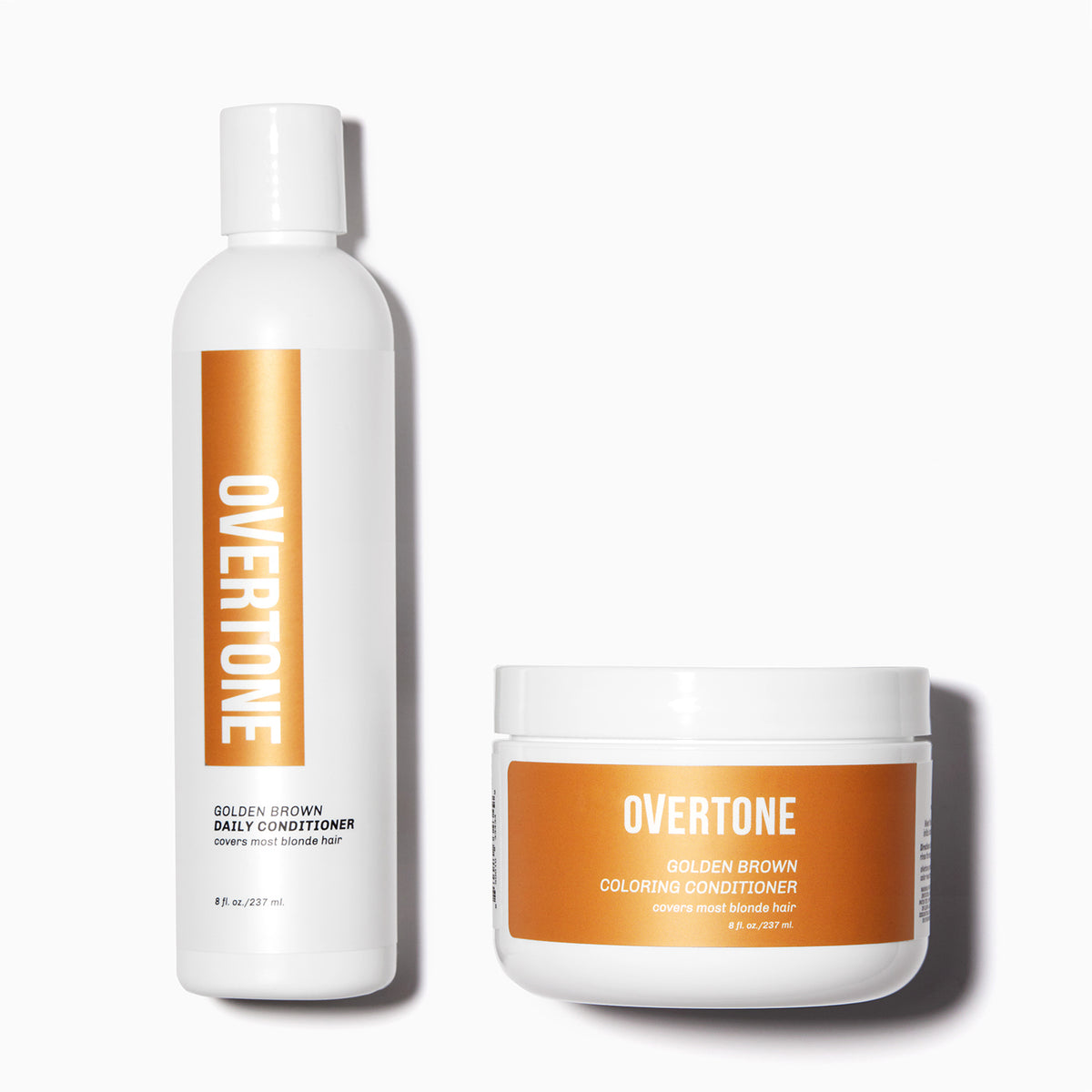 oVertone Golden Brown Coloring Conditioner and Daily Conditioner