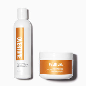 oVertone Golden Brown Coloring Conditioner and Daily Conditioner