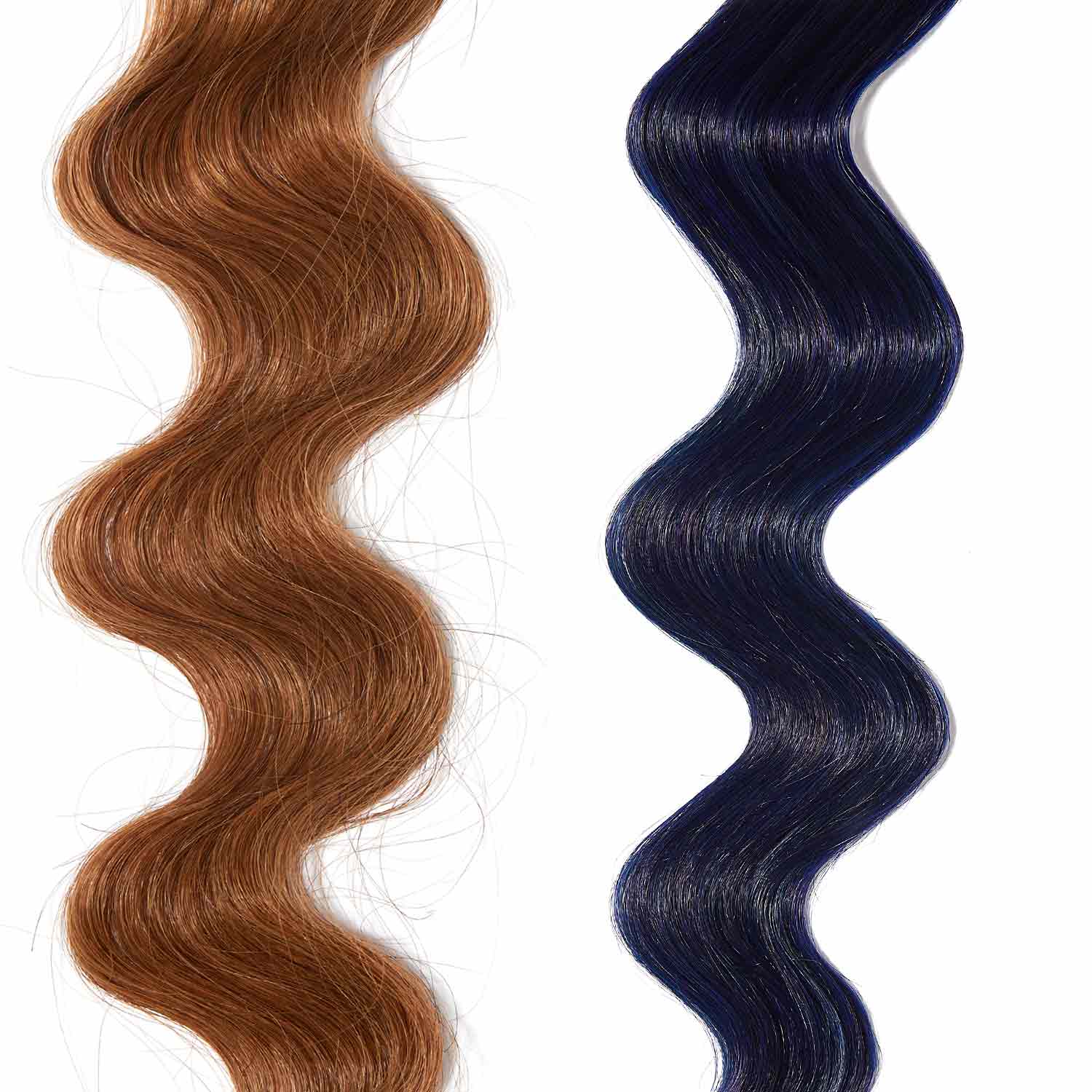 deep blue hair color for brown on red hair