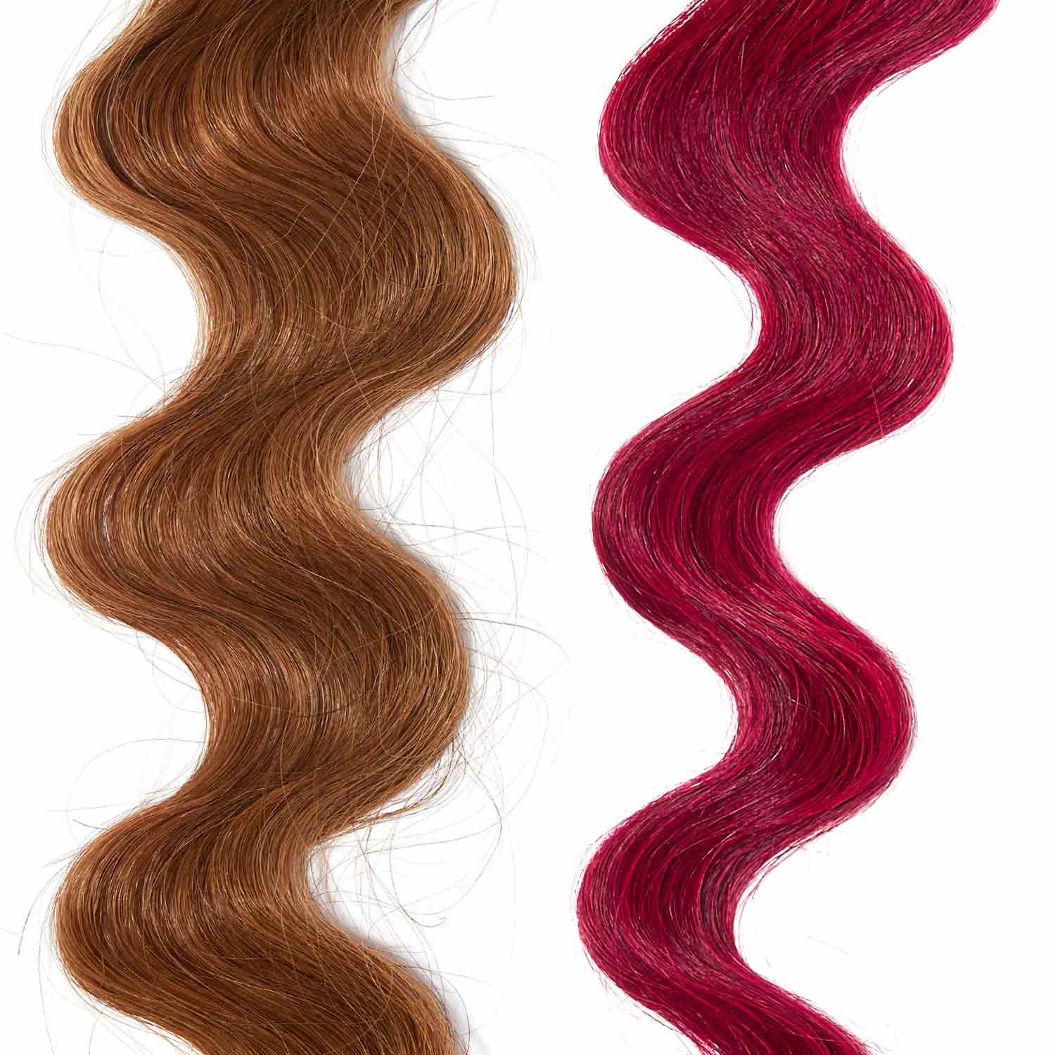 dark pink hair color for brown on red hair