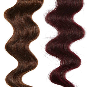 dark pink hair color for brown on medium brown hair