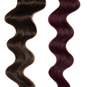 dark pink hair color for brown on dark brown hair