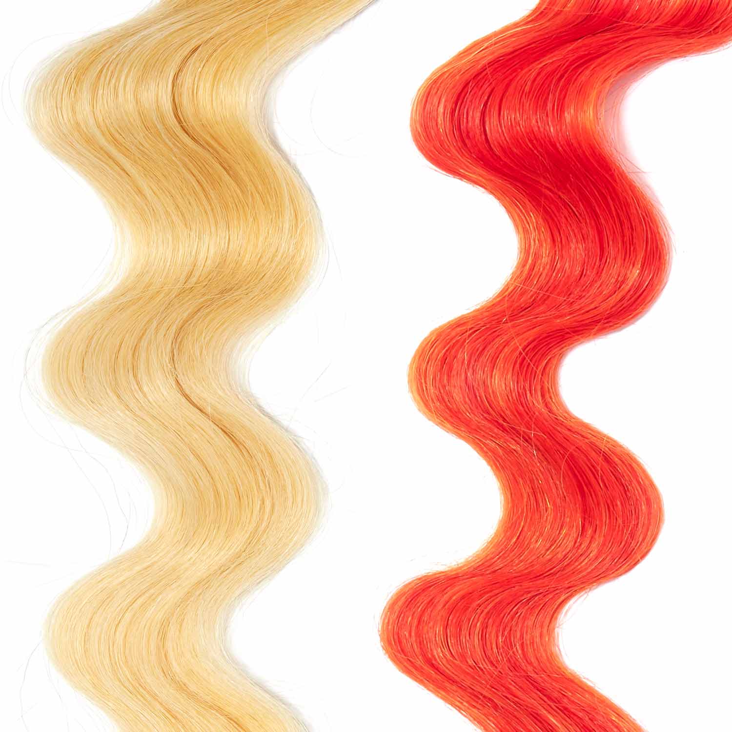 deep orange hair color for brown on platinum blonde hair
