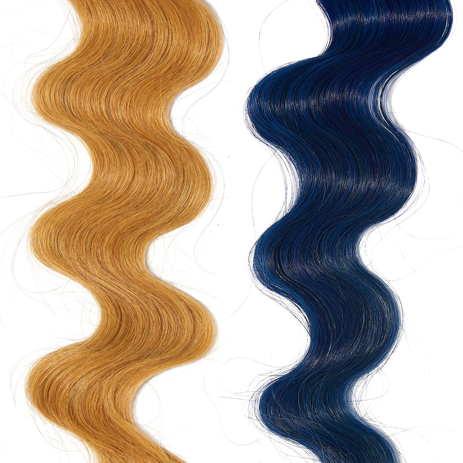 Extreme Blue Healthy Color Duo DIY Blue Hair Color Kit oVertone