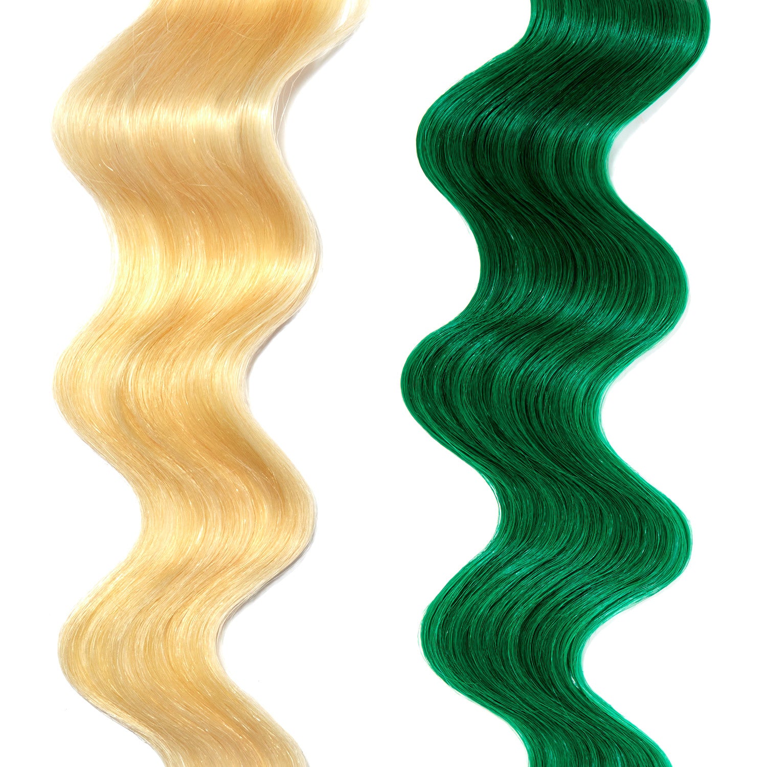 emerald green hair color on platinum blonde hair