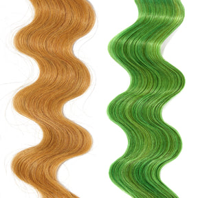 light green hair color on medium blonde hair