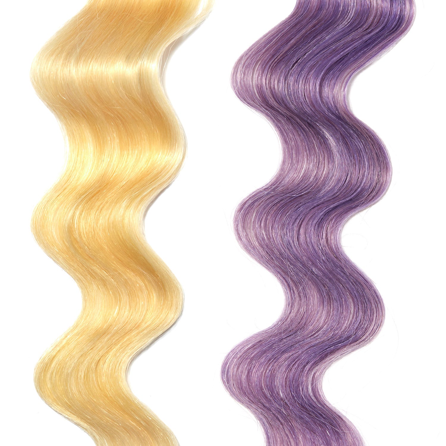 pastel purple hair color on platinum blonde hair
