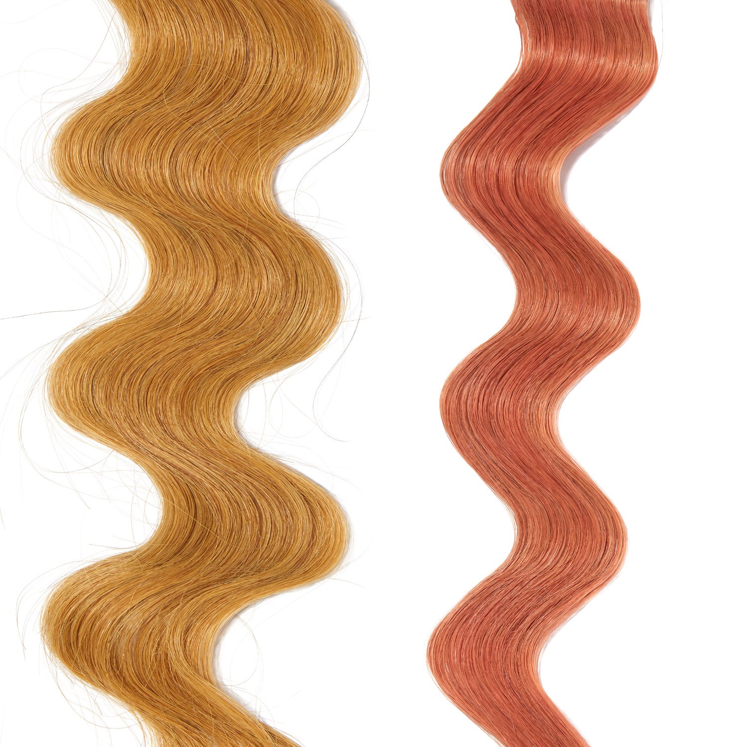 pastel red hair color on medium blonde hair