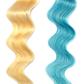 aquamarine hair color on platinum blonde hair