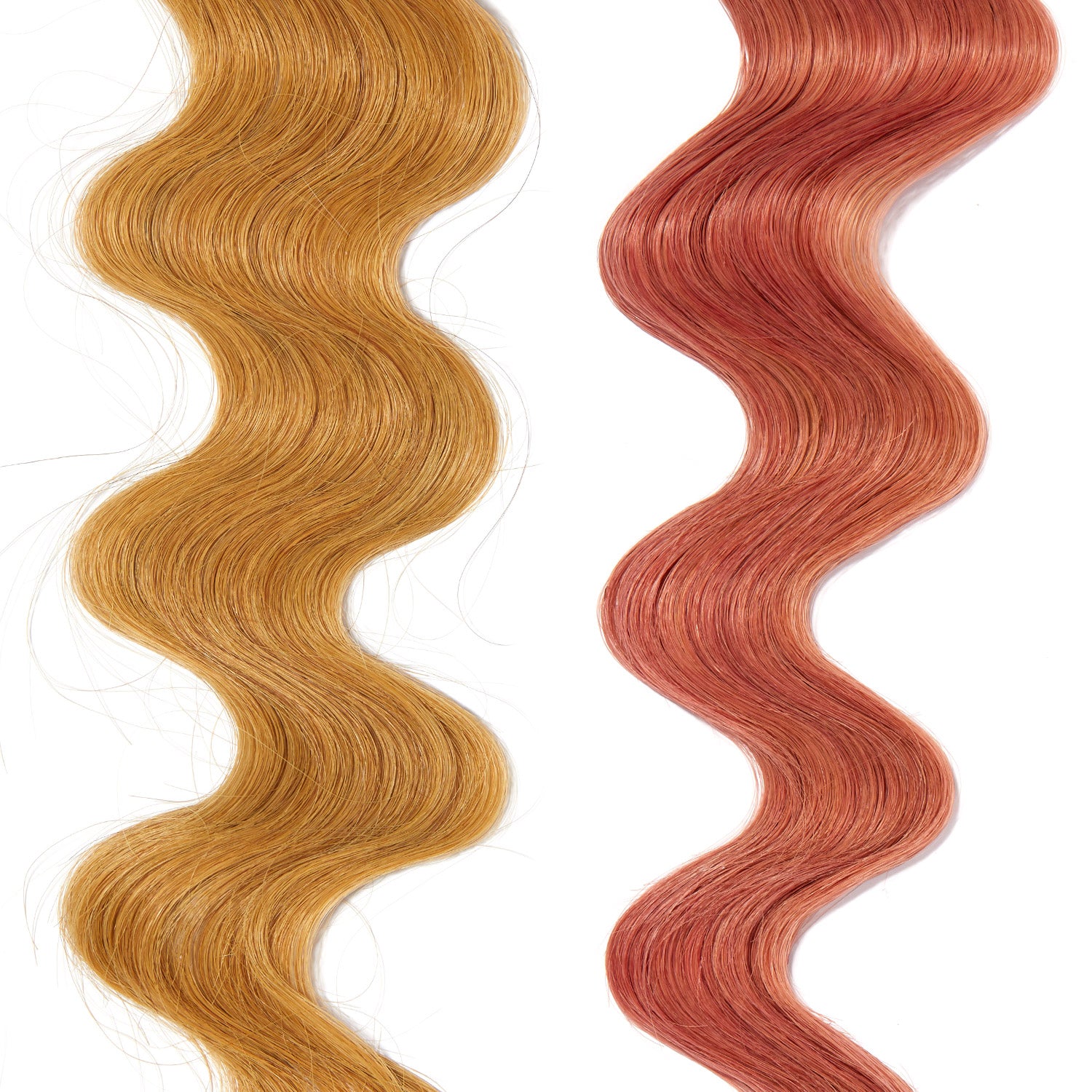 rose gold hair color on medium blonde hair