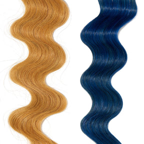 blue hair color on medium blonde hair