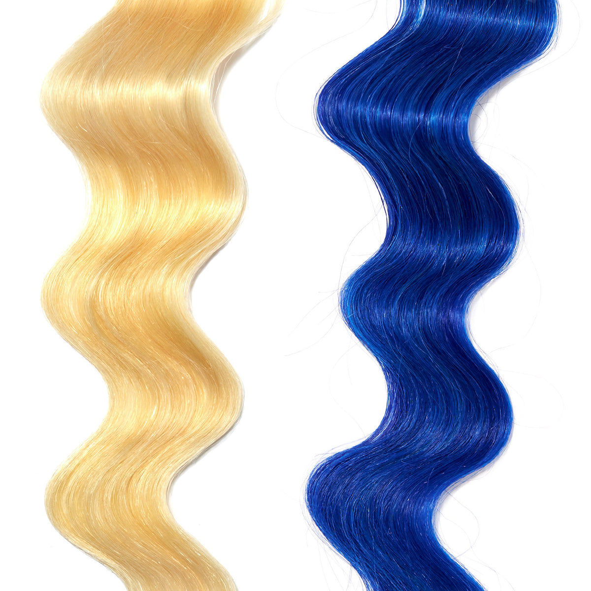 blue hair color on platinum blonde hair