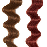 hot pink hair color on light brown hair