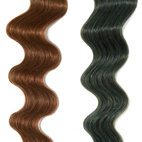 turquoise hair color on light brown hair