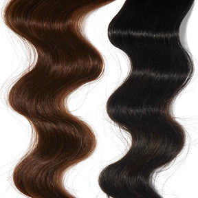 black hair color on medium brown hair