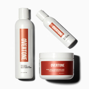 oVertone Rose Gold for Brown Hair Complete System